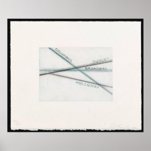 Affiche Edward Ruscha - Sunset (de Los Francisco San Ang