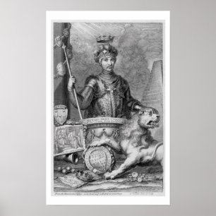 Affiche Edward The Black Prince (1330-76) after the monume