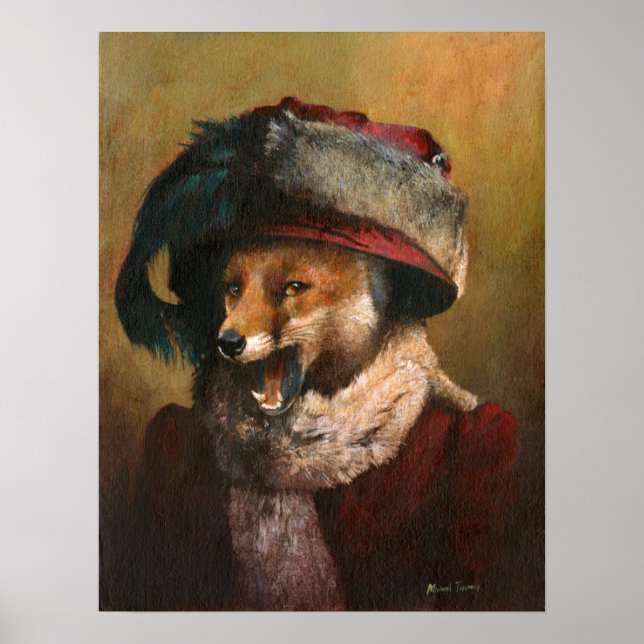 Affiche Edwardian Vixen Print (Devant)