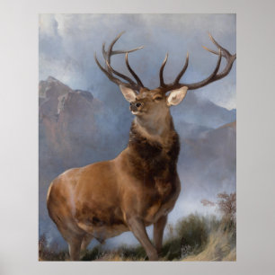Affiche Edwin Landseer  Le monarque du verre