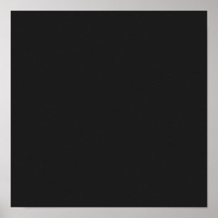 Affiche Eerie Black Solid Color