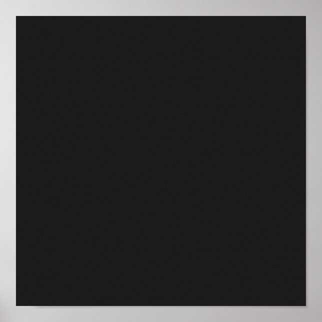 Affiche Eerie Black Solid Color (Devant)