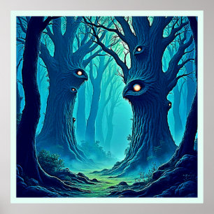 Affiche Eerie Woodland Eyes