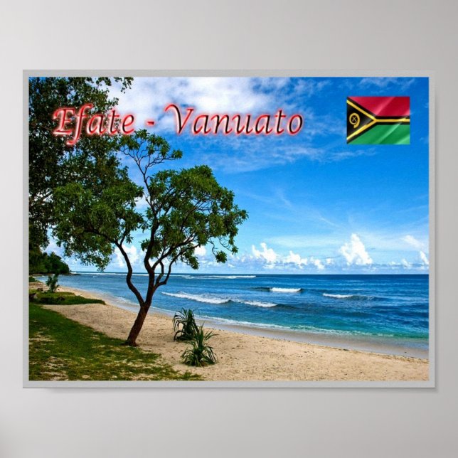 Affiche Efate - Eratap - Vanuatu - (Devant)