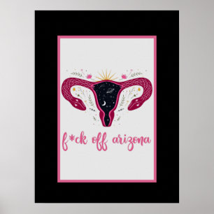 Affiche  Eff Off Arizona Celestial Uterus Pro-Choice 