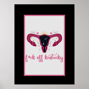 Affiche  Eff Off Kentucky Celestial Uterus Pro-Choice 