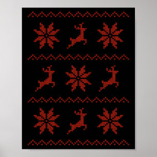 Affiche Effet articulé Noël - Knit Festive