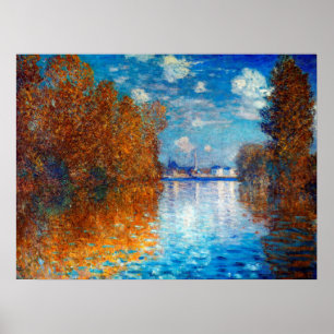 Affiche Effet d'automne à Argenteuil par Claude Monet