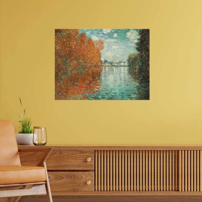 Affiche Effet d'automne à Argenteuil par Monet, (Salon 2)