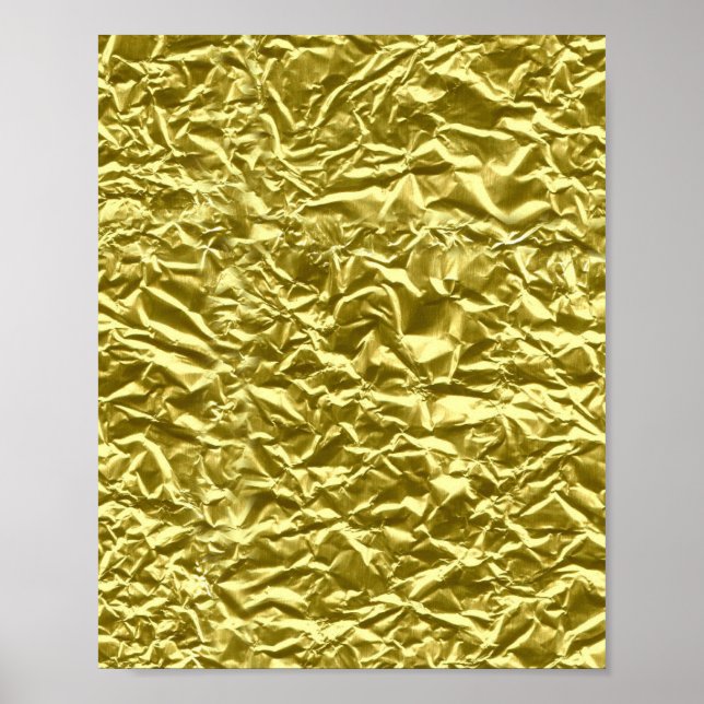Affiche Effet de feuille d'or personnalisé (Devant)