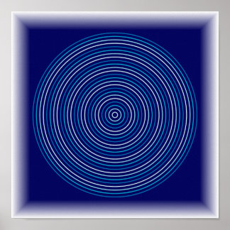 Affiche Effet de vague - Art abstrait de l'eau