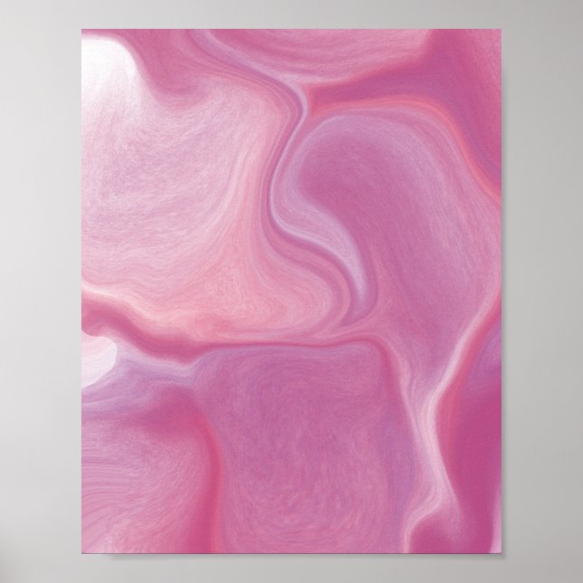 Affiche Effet Marbre Rose (Devant)