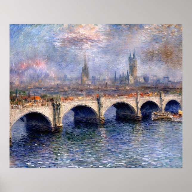 Affiche Effet Soleil du pont Waterloo (Devant)