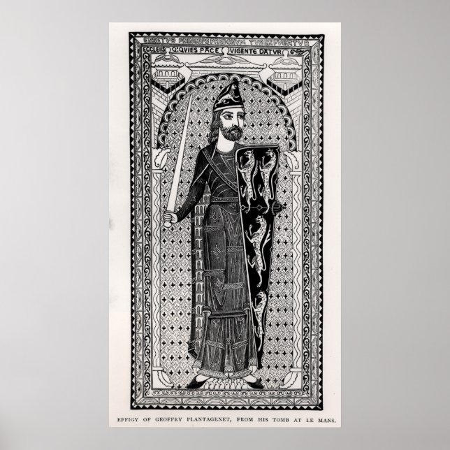 Affiche Effigie de Geoffrey Plantagenet (Devant)