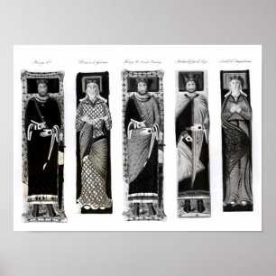 Affiche Effigies de Henry II Eleanor de l'Aquitaine