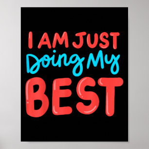Affiche Effort de détermination de l'affirmation Encourage