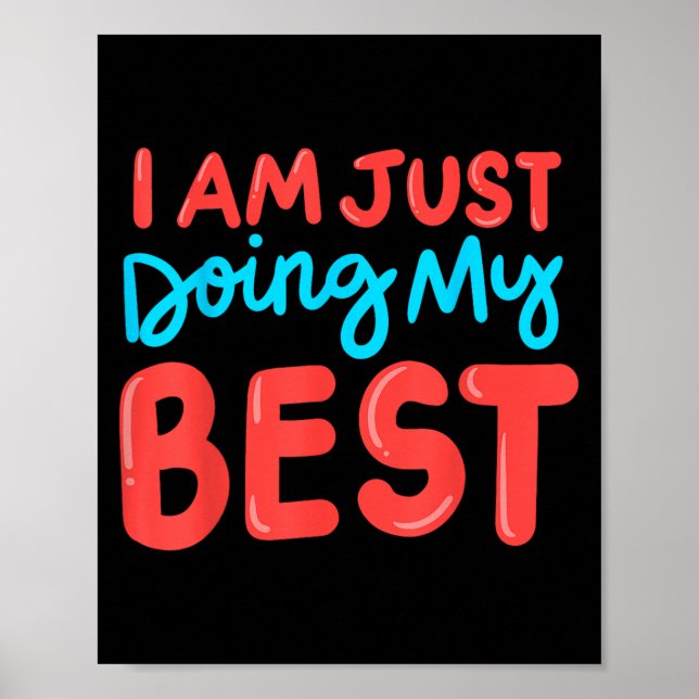 Affiche Effort de détermination de l'affirmation Encourage (Devant)