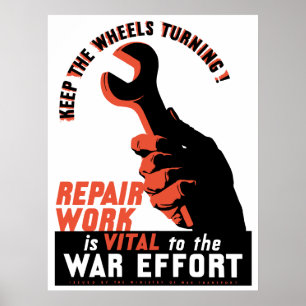 Affiche Effort de la Deuxième Guerre mondiale