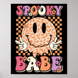 Affiche Éffrayant Bybe Super Halloween Leopard Sourire vis