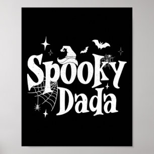 Affiche Éffrayant Dada Witch Drôle Halloween Costume Papa