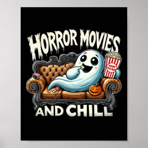 Affiche Éffrayant Ghost Halloween Horreur Films Et Chill M