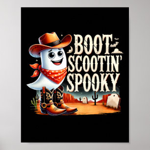 Affiche Éffrayant Halloween Ghost Cowboy Ghost Western