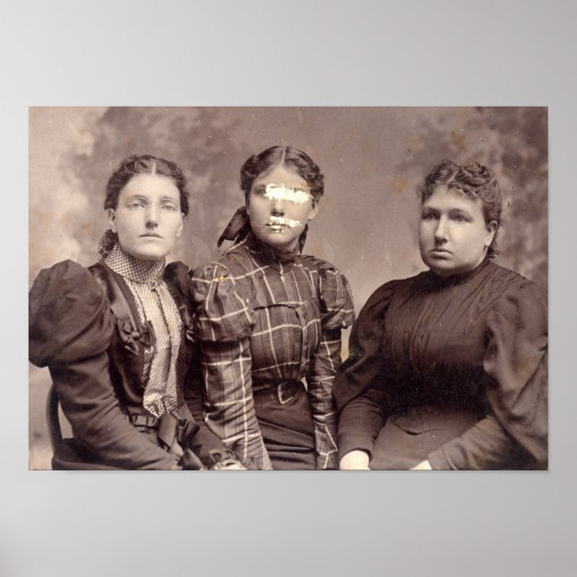 Affiche Éffrayant Halloween Haunted Portrait de famille (Devant)