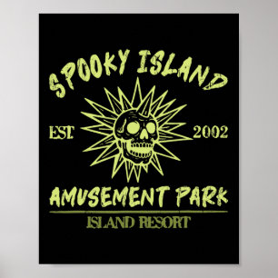 Affiche Éffrayant Island Est 2002 Parc d'attractions Honde