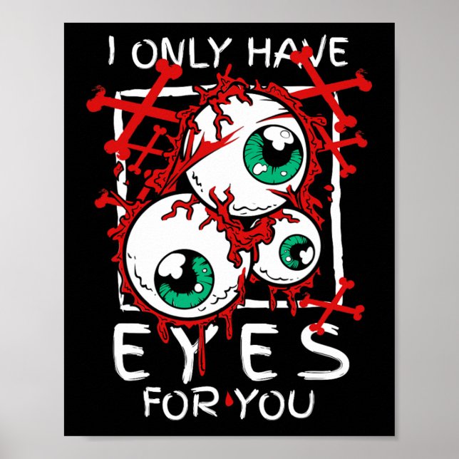 Affiche Effrayant Je N'Ai Que Des Yeux Pour Eyell Hallowee (Devant)