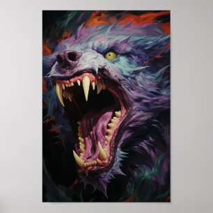 Affiche Effrayant loup-garou