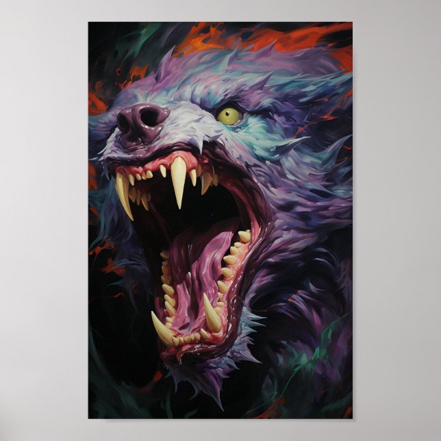Affiche Effrayant loup-garou (Devant)