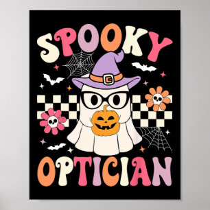 Affiche Éffrayant Opticien Halloween Oeil Docteur Hallowee