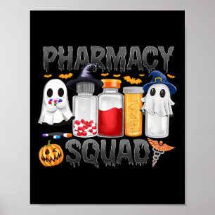 Affiche Éffrayant Pharmacie Squad Ghost Pills Pharmacist T