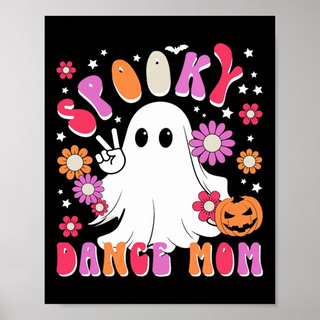 Affiche Éffrayante Danse Maman Halloween Danseuse Maman Da (Devant)