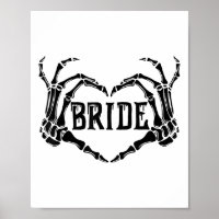 Éffrayante mariée Skeleton mains Fiançailles Maria