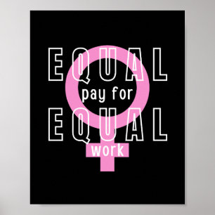 Affiche Égalité De Rémunération Pour Un Travail Égal Fémin