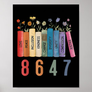 Affiche Egalité des droits Livre Flower 8647 Trump Feminis