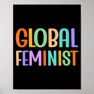 Affiche Égalité Féministe Mondiale Empowerment Dans Le Mon