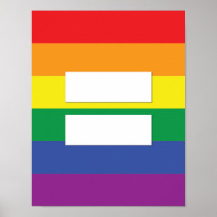 Affiche Égalité Rainbow