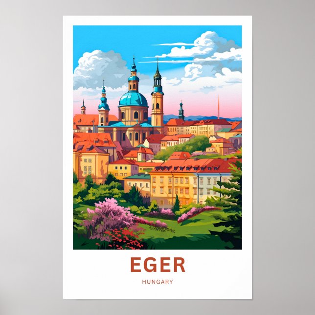 Affiche Eger Hongrie Imprimer (Devant)