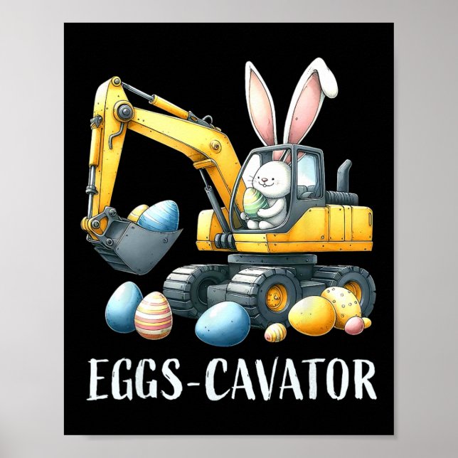 Affiche Eggscavator Chasse aux Oeufs de Pâques Camions de  (Devant)