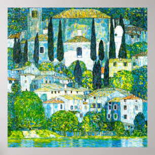 Affiche Église à Cassone Gustav Klimt