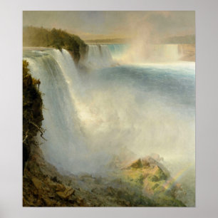 Affiche Église - Chutes du Niagara depuis le côté américai