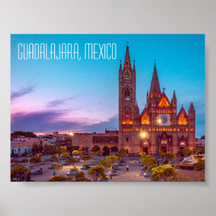 Affiche Église de Guadalajara, Mexique