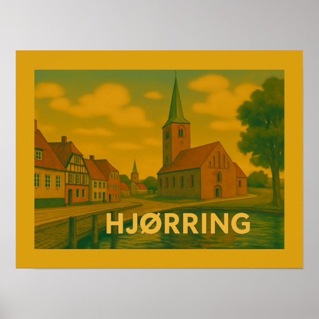 Affiche Église de Hjørring Danemark (Devant)