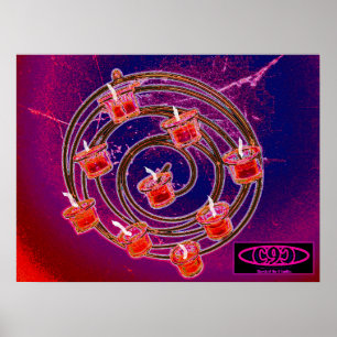 Affiche Église de la Spirale des 9 bougies