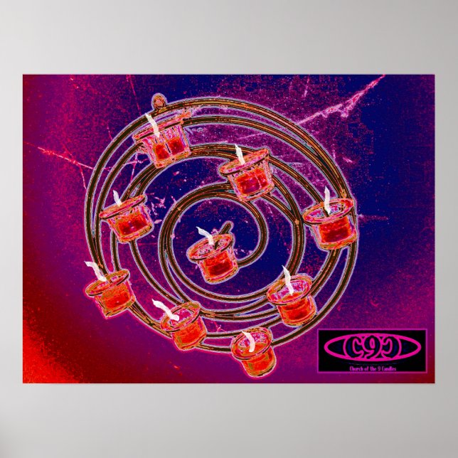 Affiche Église de la Spirale des 9 bougies (Devant)