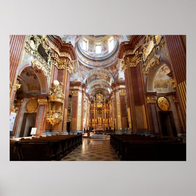 Affiche Église de l'abbaye de Melk, basse Autriche (Devant)