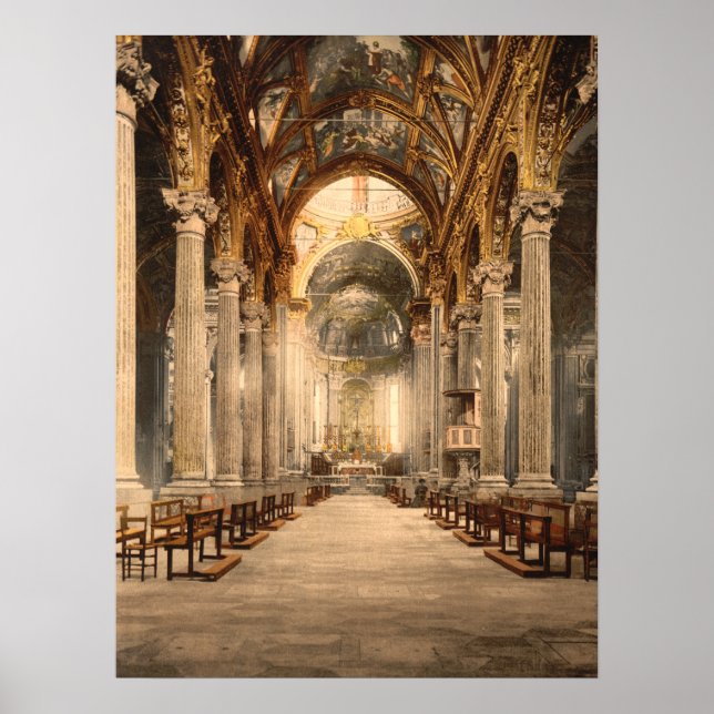 Affiche Église de l'Annonciation, Gênes, Italie Archival (Devant)