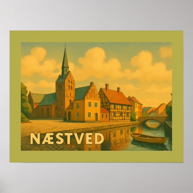 Affiche Église de Næstved Danemark (Devant)